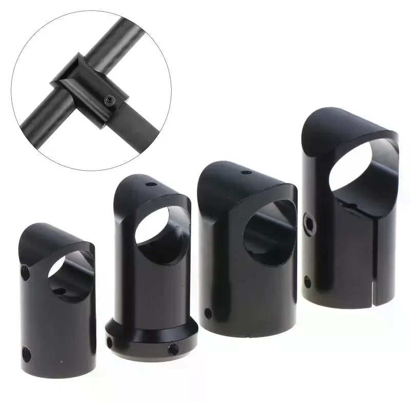 /GJ/Landing Gear CNC Aluminum Alloy Tee Tripod 12 14 16 20mm Carbon Fiber Tube Connector For Agriculture Drone UAV
