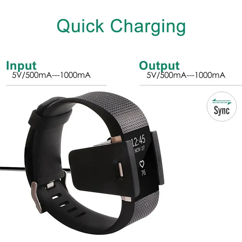 شاحن USB قاعدة محول ل Fitbit Charge 2 3 4 SE ساعة ذكية استبدال كابل شحن ل Fitbit Charge 2 الملحقات الذكية
