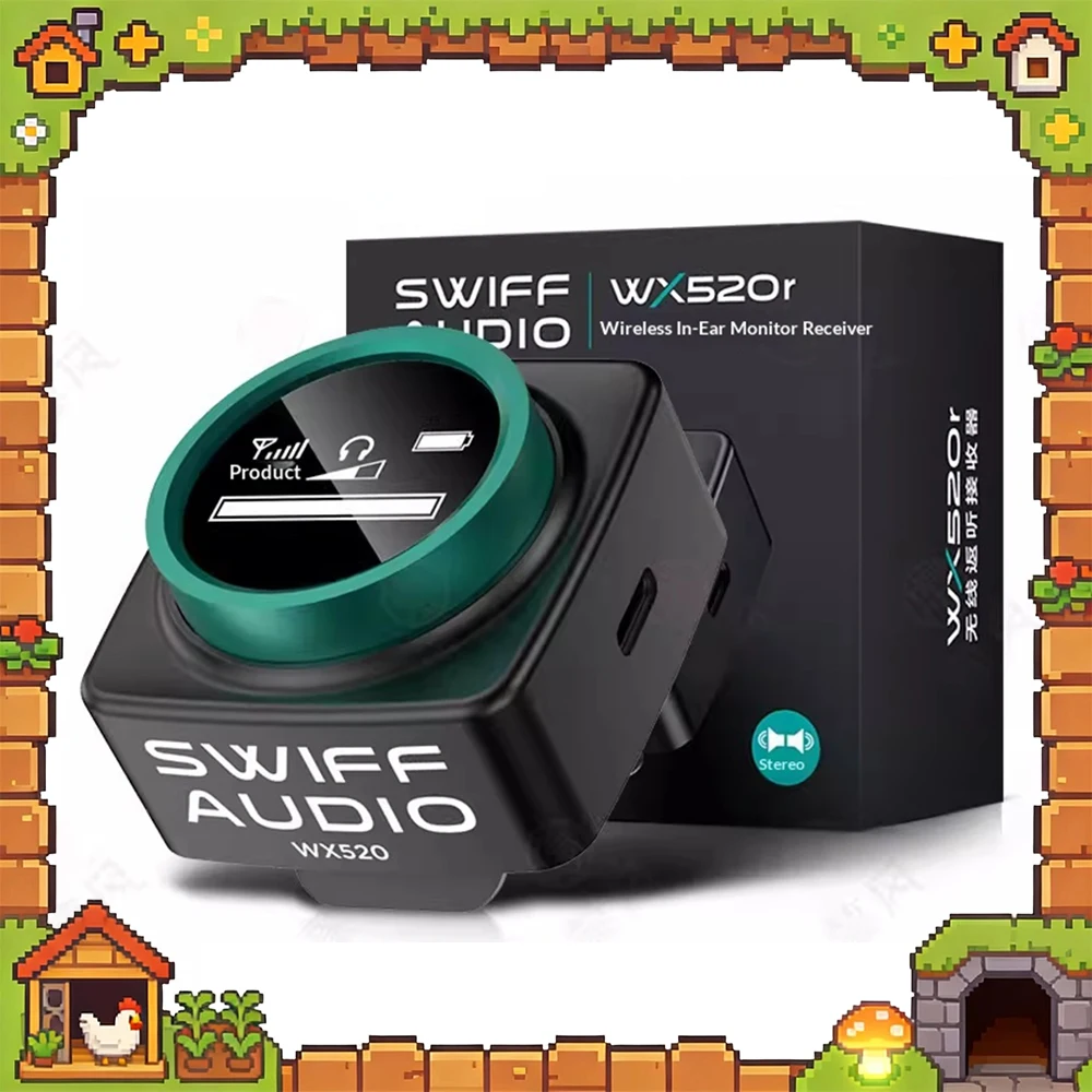 

SWIFF WX520 Low delay Earphone Monitor Stereo CUE Microphone MINI Earphone Monitor Led Display CUE Wheat Function For Gifts