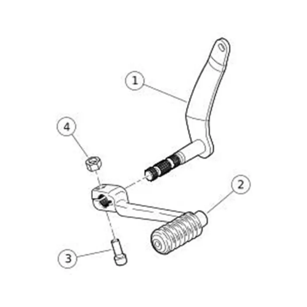 Leva dell'asta dell'albero del cambio del braccio del cambio esteso del cambio della punta del tallone del motociclo per Harley FL Softail Slim Fat Boy Deluxe FLDE 2018-2023