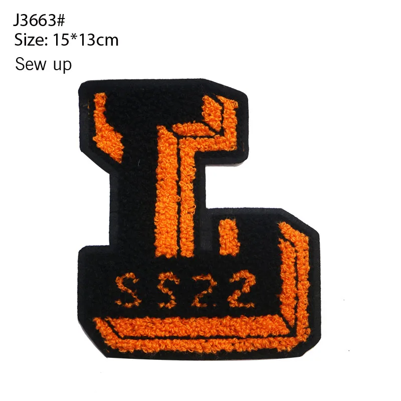 Asciugamano alla moda e carino di colore misto lettere da cucire Logo fai da te decorazione distintivo Patch abbigliamento t-shirt giacca