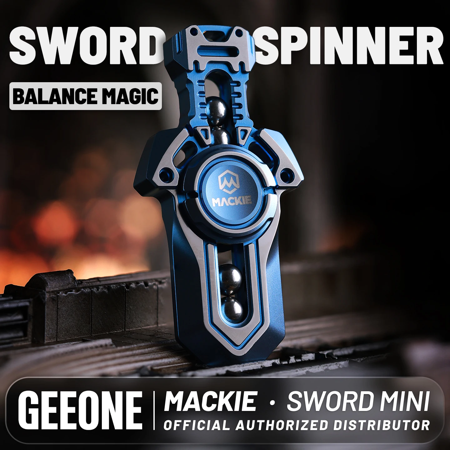 MACKIE EDC Galatine Mini Fidget Spinner Fidget Toys For Adults Office Desk Accessories Anxiety Relief Gadgets Original Designs