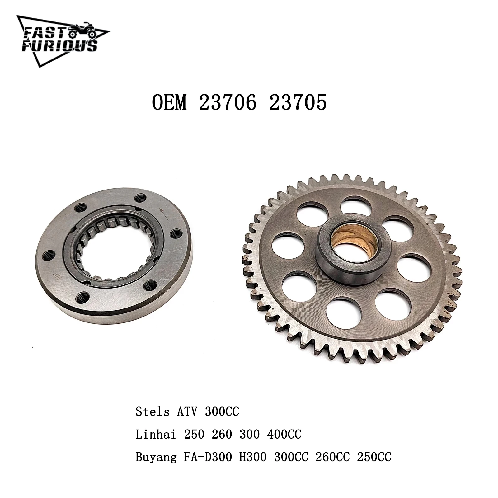 Overrunning Clutch OEM 23705 23706 For LINHAI 250 260 300 400 YP250 JL250 LH300 Buyang Feishen Gsmoon Jinlang Xingyue