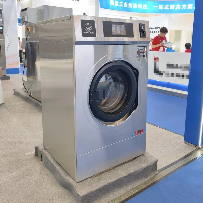 Custom Commercial Fully Automatic Washer Extractor Washing Machine Coin-Operated Laundry Machine