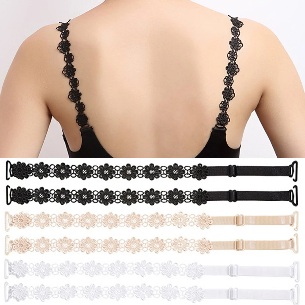 Bretelles creuses en dentelle pour soutien-gorge invisible, accessoires de sous-vêtements pour femmes, ajustable, bretelles d'épaule, Lingerie