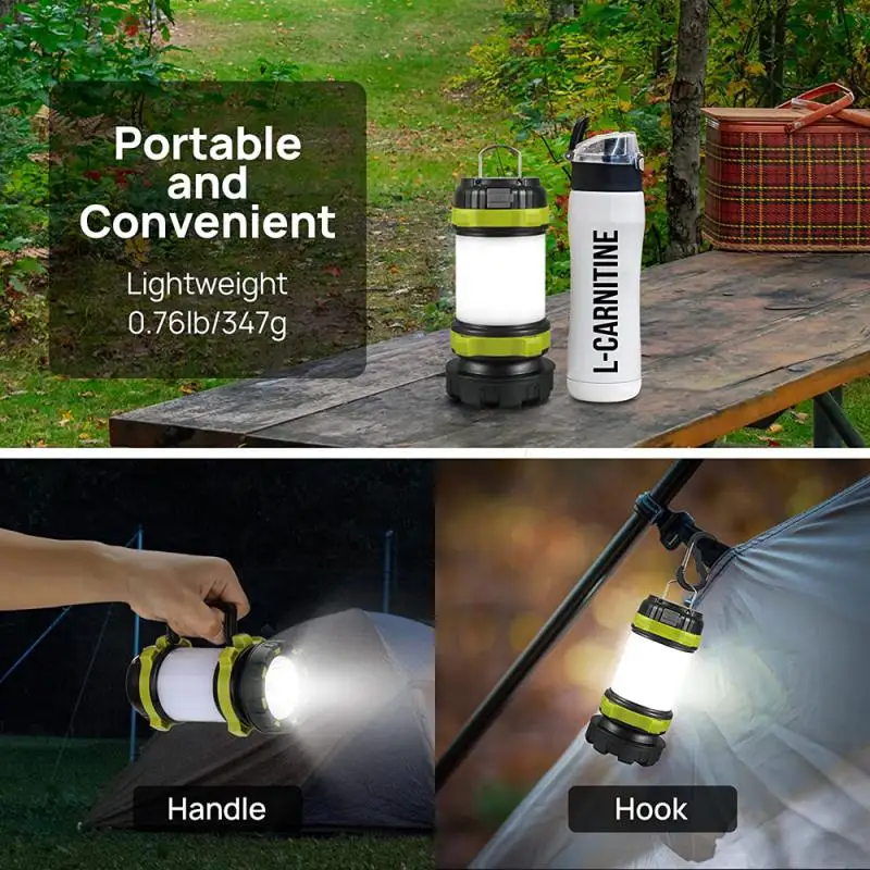 Usb Rechargeable Searchlight Portable Lamp Lantern Waterproof 6-in-1 Light Bulb With Battery Outdoor Lighting Led Flashlight Led