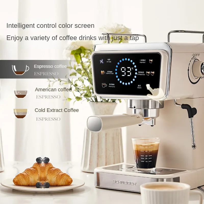 Hot and Cold Dual Extraction Coffee Machine Italian Semi-automatic Coffee Machine Home Small Mini Espresso Machine