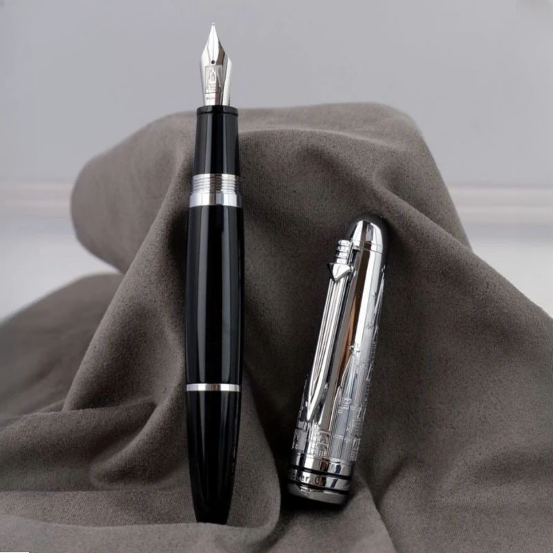 TANGYUE Cologne Series German Import Resin Fountain Pen Gold/Silver Blade Nib EF/F 0.38/0.5mm Ink Pen Collection Writing