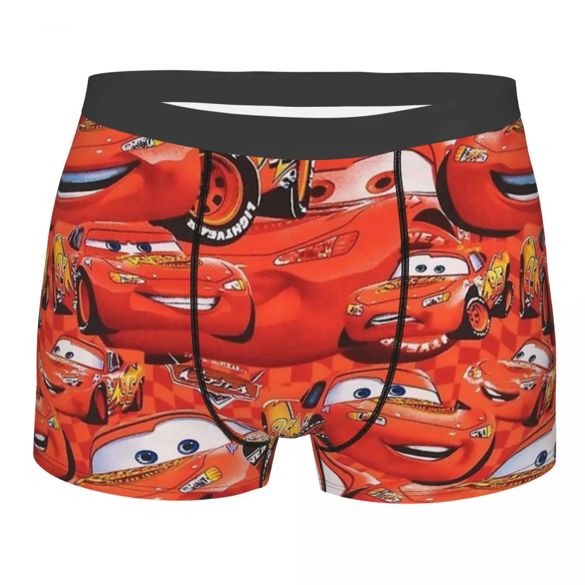 

Men Lightning Mcqueen Cars Galaxy Long Underwear Novelty Boxer Briefs Shorts Panties Male Breathable Underpants Plus Size