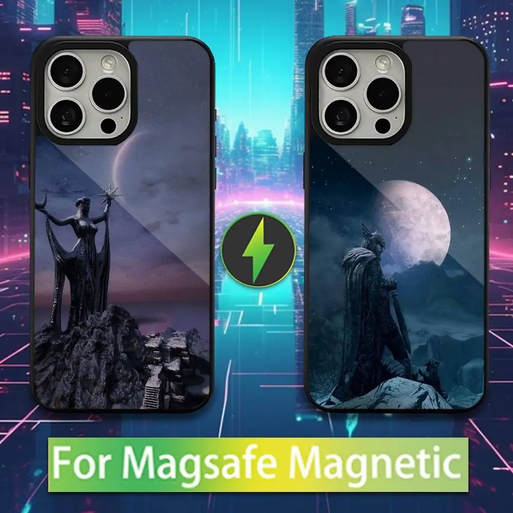 

Hot S-Skyrim-ES Game Phone Case For iPhone 16,15,14,13,12,11,Pro,Max,Plus,Mini,Magsafe,Magnetic Wireless Charging Case