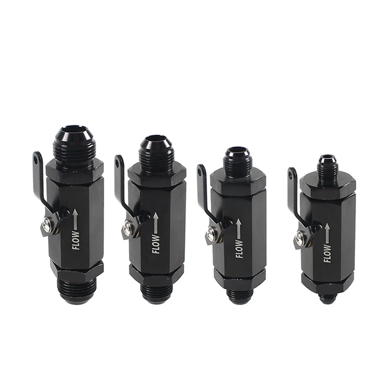 Universal Fuel Shut Off Valve Replace Aluminum Alloy Black Accessories image 2