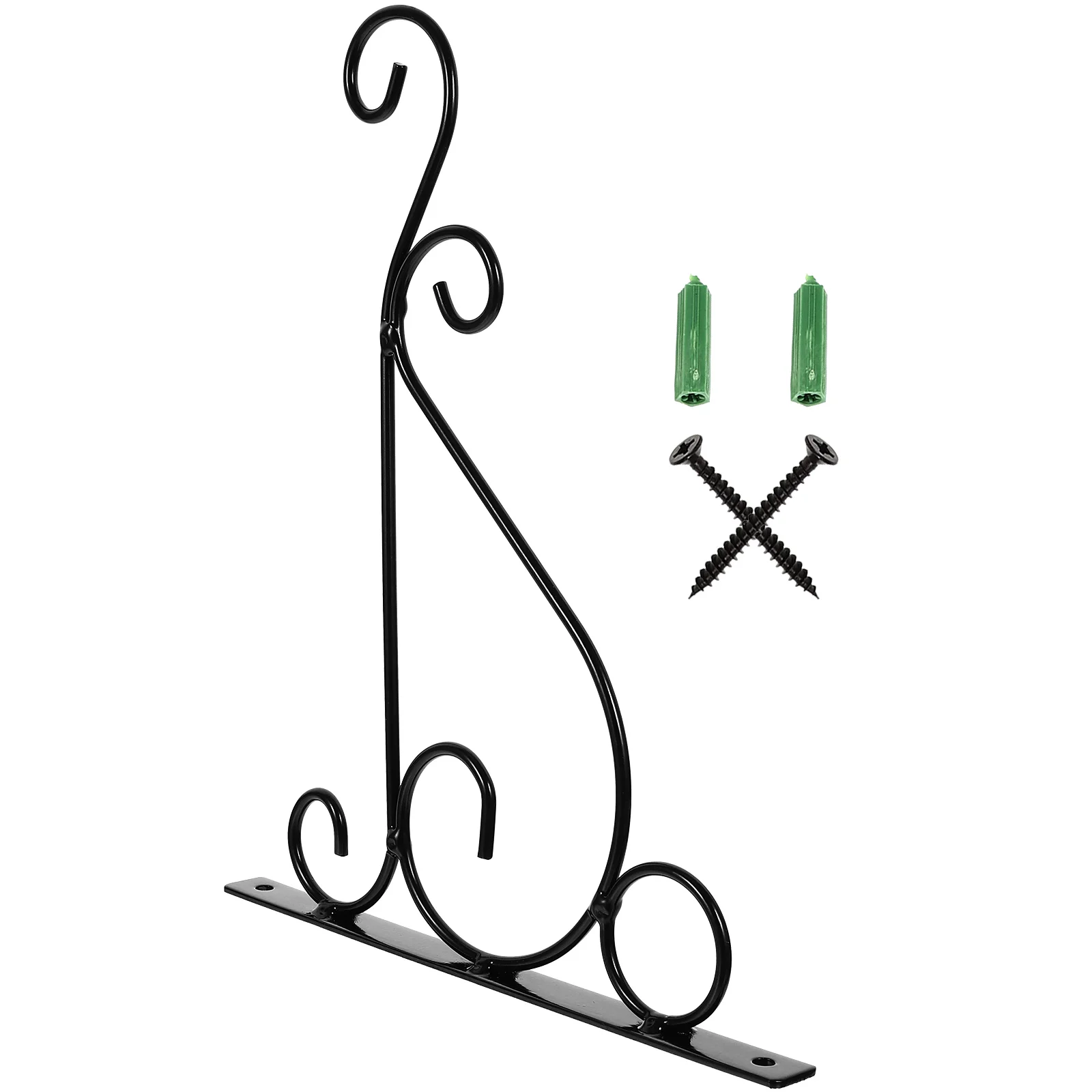 

1pcs Wall Mount Plant Hanger Iron Hanging Basket Pots Holder Planter Hook Bracket Lantern Flower Pot Decor Rustproof Balcony