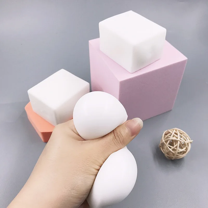 Kneadable Deformed Tofu Slow Rebound Kneadle Flour Kneadle Creative Stress Relief Squeeze Gift For Children Water Tofu J133