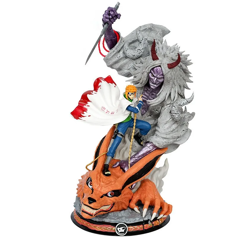 23cm naruto minato namikaze quarta hokage figura de ação shiki fujin anime modelo ornamento de mesa colecionável presente de natal