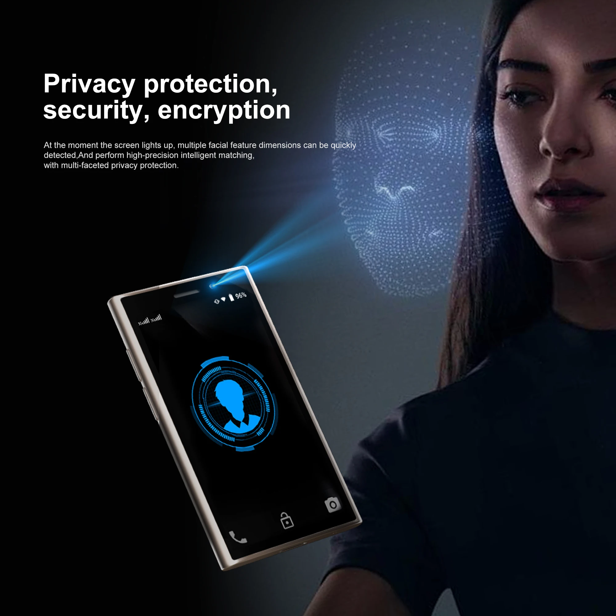 SERVO S26 ミニAndroidスマートフォン 3.0インチディスプレイ デュアルSIM 3G WCDMA 小型携帯電話 顔認証 2GB+16GB Playストア WiFi 小型携帯電話