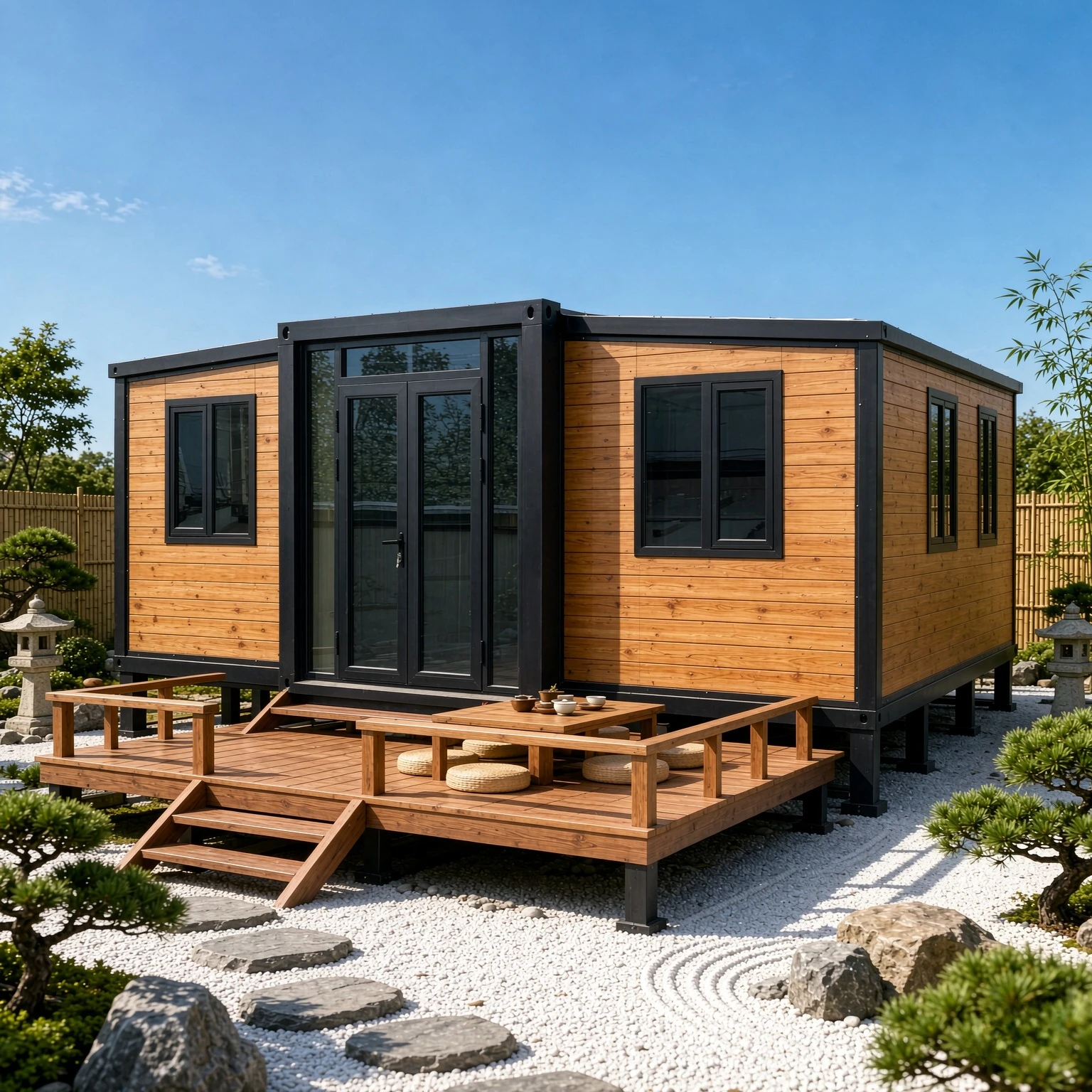 Vacation Room 40ft 20ft Prefab Houses Expandable Container House Folding Room Prefabricated Tiny Home Modular Steel House