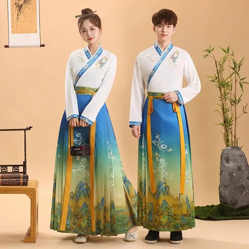 Japanese Vintage Kimono Samurai Cosplay Clothing Woman Man Chiinese Hanfu Crane Embroidery Cardigan Yukata Full Sleeve Retro