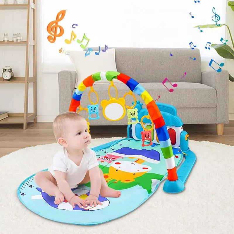 Toddlers' Non-Slip Playmat, Gym Atividade da criança, Playmats para 3-6-12 meses recém-nascidos, 5 em 1