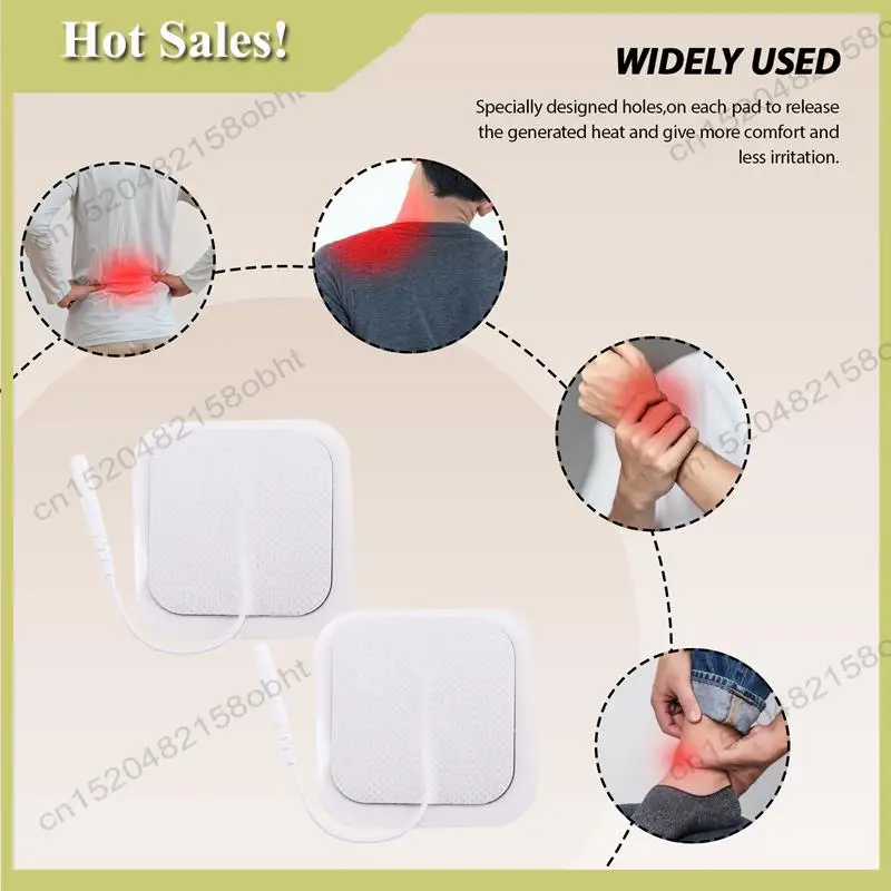 

-PQWN 20Pcs Electrode Pads For Tens Digital Therapy Machine Self Adhesive Reusable With 2Mm Plug For Tens 3000,Ems Digital Thera