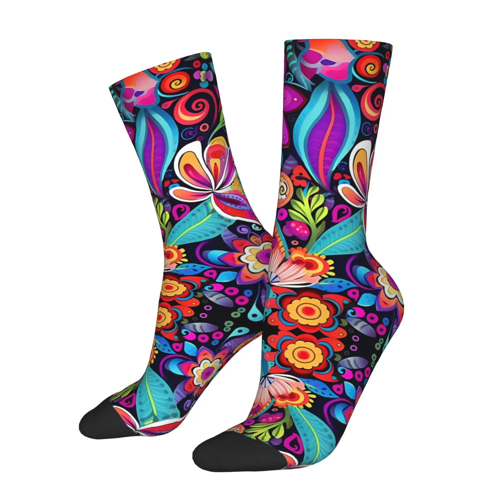 

Flowers Socks Male Mens Women Spring Stockings Polyester