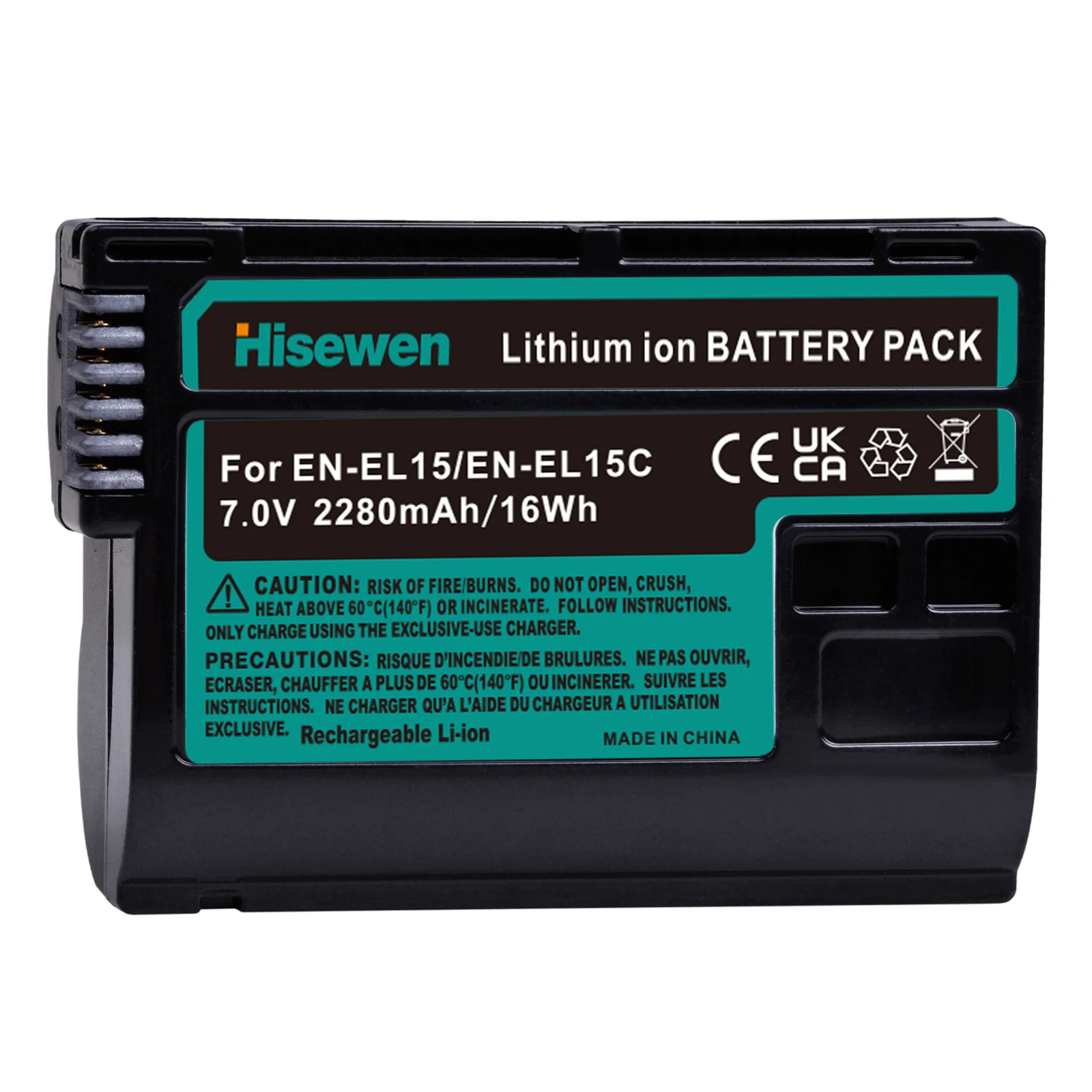 2280mAh EN-EL15C EL15 Zamiennik akumulatora litowo-jonowego do aparatu Nikon Z5 Z6 Z6 II Z7 Z8 Z7II D600 D610 D600E D800 D800E D810 D850