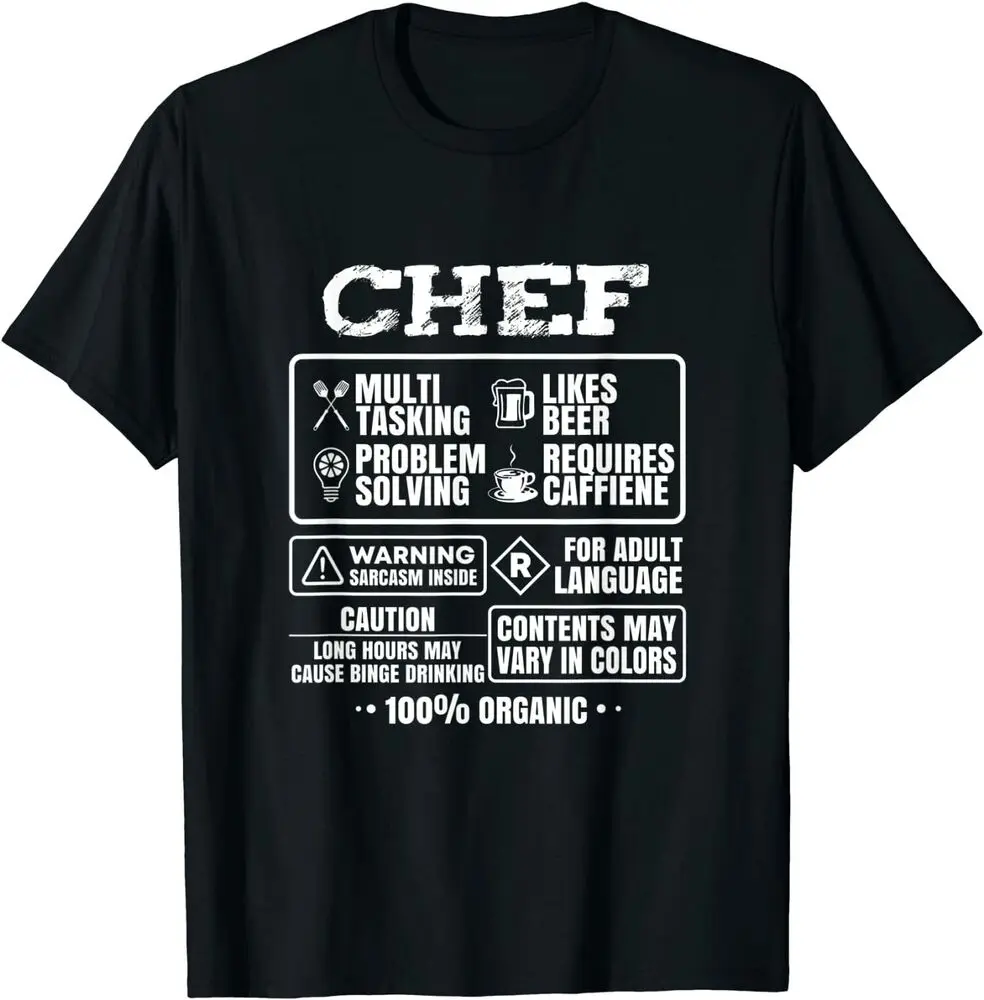 NEW LIMITED Funny Chef Cooking Gift Kitchen Women Men Food T-Shirt Size S-3XL