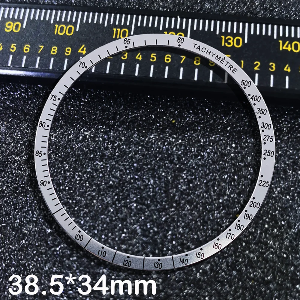 38.5*34.2 مللي متر إطار ألومنيوم مسطح ساعة رجالي إدراج ل 40 مللي متر-42 مللي متر سرعة ماستر VK63 ساعة حافظة ساعة حلقة اكسسوارات استبدال
