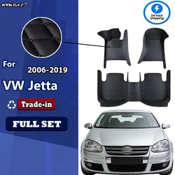 VW 폭스 바겐 제타 용 가죽 자동차 바닥 매트 2006 2007 2008 2009 2010 2011 2012 2013 2014 2015 2016 2017-2019 자동차 액세서리