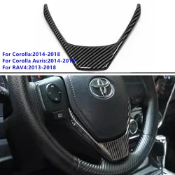 ABS Car Steering Wheel Button Panel Cover Trim Stickers For Toyota Corolla RAV4 Corolla Auris 2014 2015 2016 - 2018 Accessories