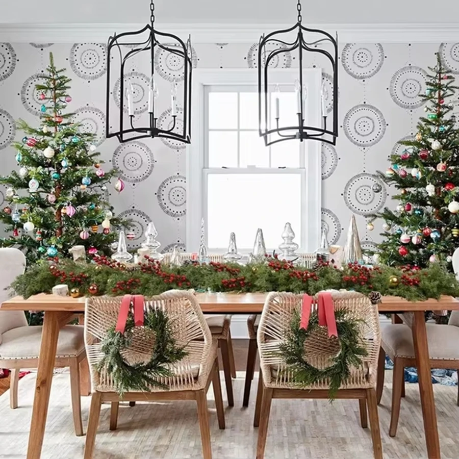 Artificial Plant Rattan Vine New Year Christmas Pine Characteristic Tree Home Festival Outdoor Courtyard Party Centre Decoration