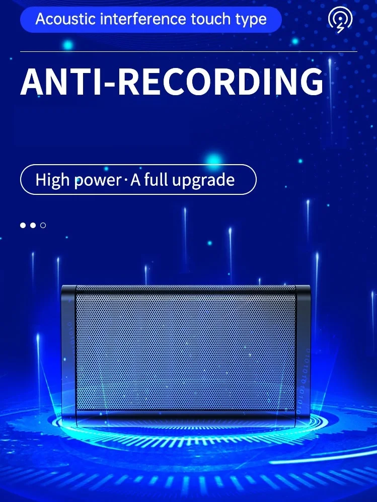 Anti Voice Recording Bug Wiretapping Audio 37 Emission Hole of Ultrasound Interference Eavesdropping Devices