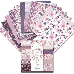 24 /12 Sheets Scrapbook Paper 15x15cm (6x6