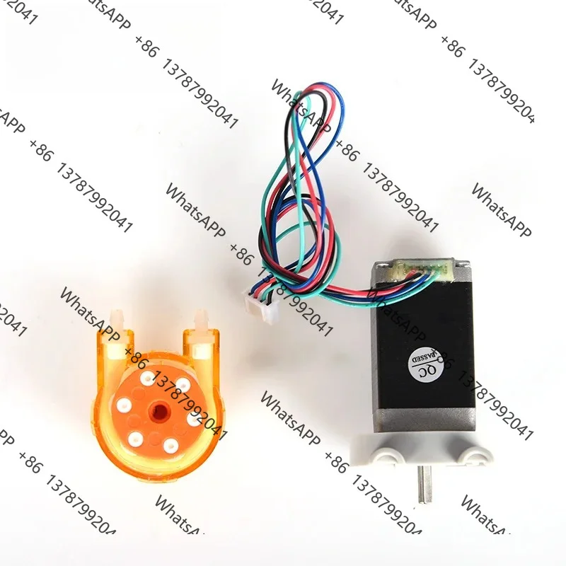 KAS Small Stepper Peristaltic Dosing Water Pump 12V 24V 3‑Rotors For Silicone BPT Tube