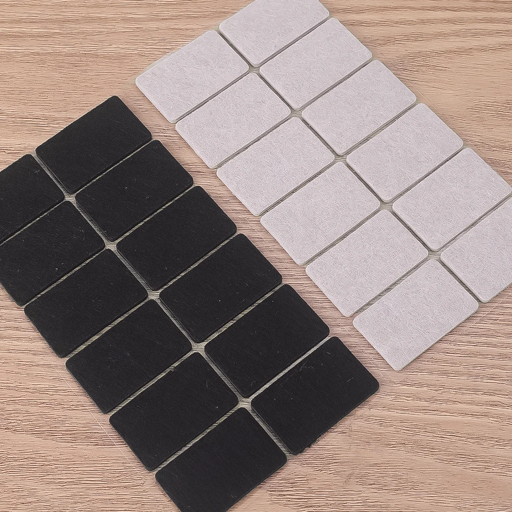 Felt Chair Leg Pads Round DIY Rectangle Floor Protector Self Adhesive Home Furniture Table Mute Bumper Pad Anti Slip Scratch Mat