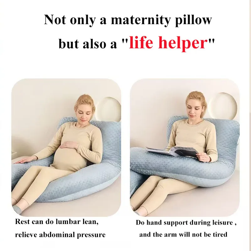 120x70cm Multifunctional Pregnant Pillow U-Shape Sleep Support Pillow Detachable Washable Ergonomic Pillow For Pregnant