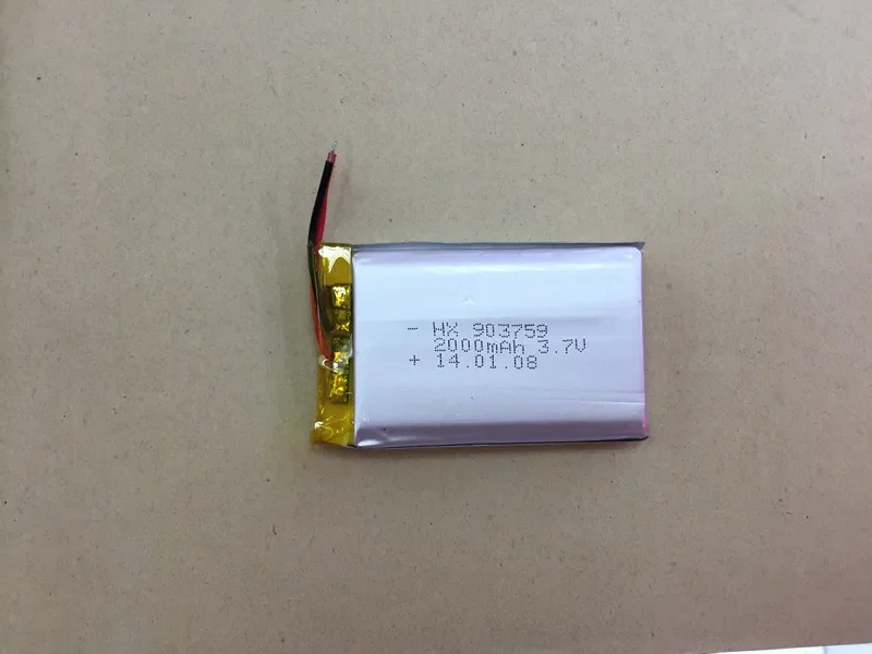 

903759 093759P rechargeable battery 3.7V large capacity lithium polymer battery e-book battery GIRS Rechargeable Li-ion Cell
