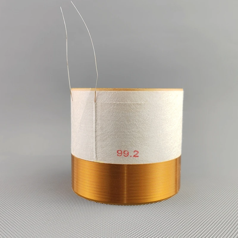 

1pcs 99.2mm Bass Speaker Voice Coil - Edge Wound High Power Round Wire Fiberglass Former With Inner and Outer Winding