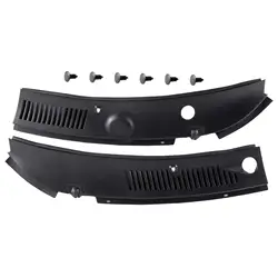 2Pcs Wiper Cowl Grille 3R3Z6302228AAA Spare Parts Windshield Wiper Cowl Vent Grille Panel Hood for Ford Mustang 1999-2004