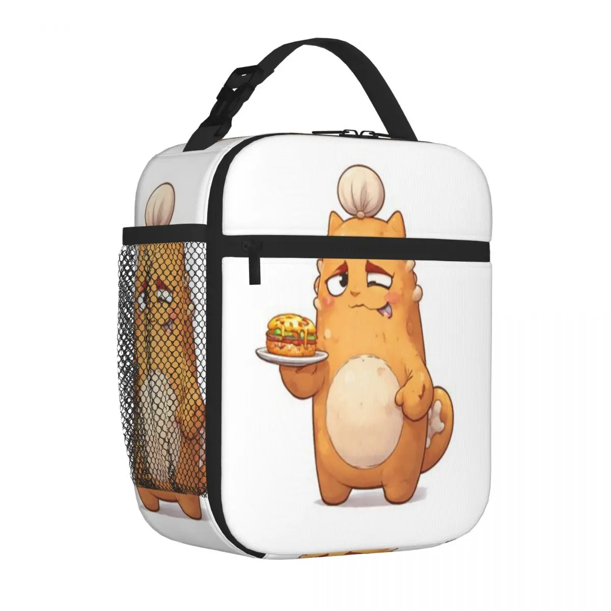 

Bestselling BUBU The Hungry Snack Monster Neoprene Texture Cooler Lunch Bag Long Drive Insulated Food Bag