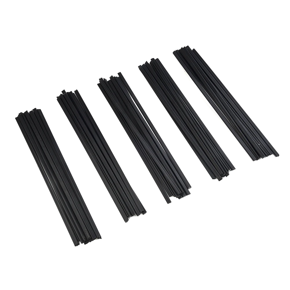 50Pcs 200mm PP Black Plastic Welding Rods Car Bumper Repair Sticks Welder Soldering Tools Low Temperature Brittle Welding Rods