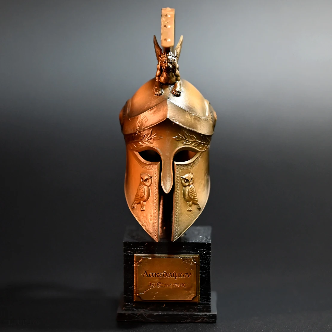 120MM Home decoration craft ancient European helmet finished home decoration model LTCP-176