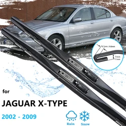 2x For Jaguar X-Type 2002 2003 2004 2005 2006 2007 2008 2009 Car Windshield Windscreen Front Frameless Wiper Blades U J Hook Arm