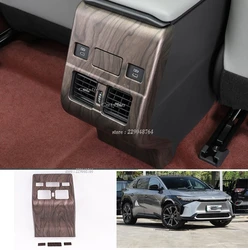 Car For Toyota BZ4X EA10 2022 2023 Car Rear Air Condition Outlet Vent Cover Auto Armrest Back Row Outlets Trim Frame Accessories