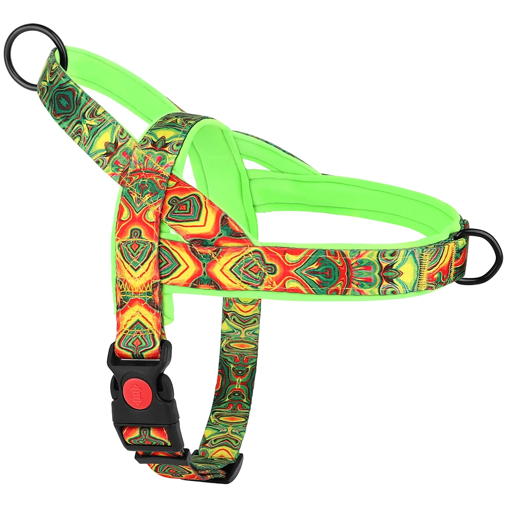 No Pull Dog Harness Adjustable Nylon Vest For Walking Training_voghion.com