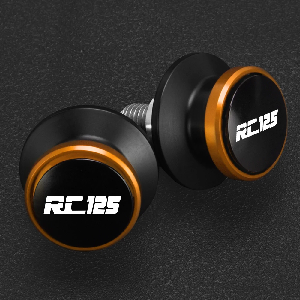 

Motorcycle Accessories 10MM Swingarm Spools Stand Screws Sliders For RC125 RC 125 Duke125 2011-2021 2022 2023 2024 2025 2026