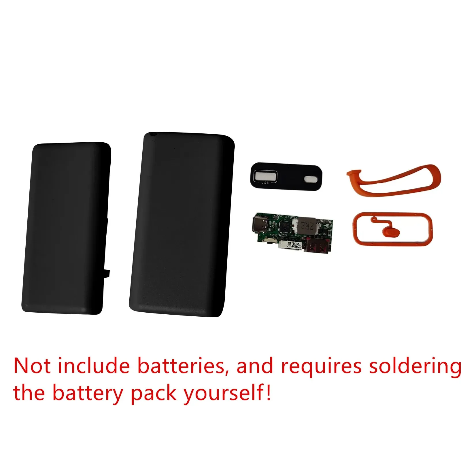 1/2pcs 2 Slots 21700 DIY Power Bank Case Dual USB Type C Power Bank Shell 5V DIY Battery Charge Storage Box Without Battery