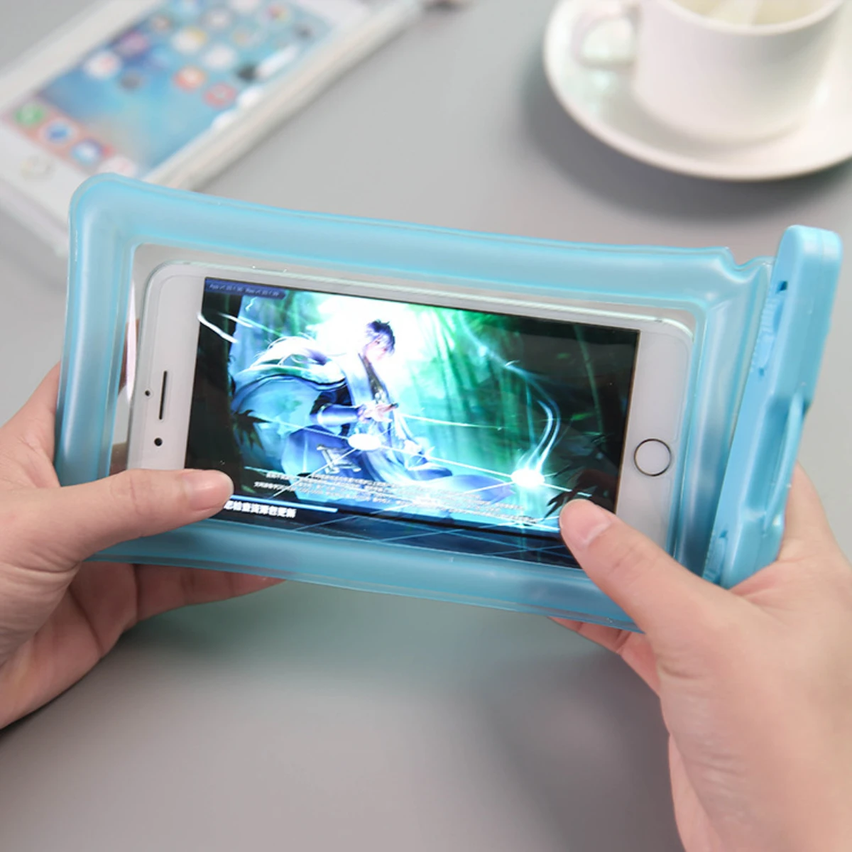 2026Underwater Photography Airbag Mobile Phone Waterproof Bag Hot Spring Swimming Mobile Phone Universal Touch Screen Snorkeling