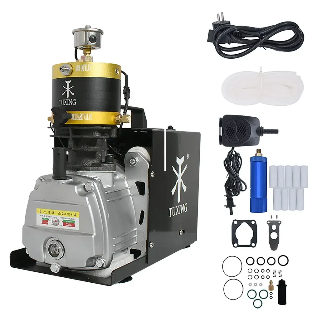 Imagem -02 - Tuxing-compressor de ar para Mergulho Autônomo Alta Pressão Elétrico com Parada Automática Tanque 03l 4500psi 300bar Pcp Rifle