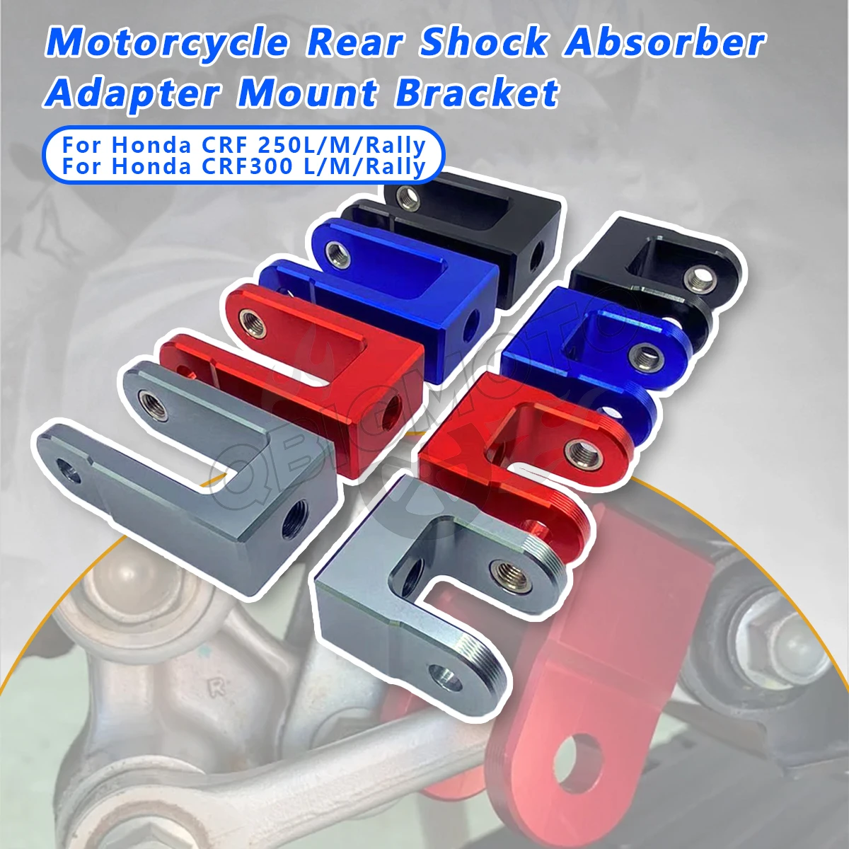 CRF250L CRF300L Rear Shock Absorber Adapter Mount Bracket CNC Suspension For Honda CRF 250L 300L 250M 300M Rally CRF250 CRF300