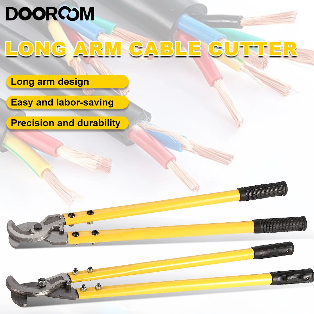 DOOROOM Manual Long Arm Cable Scissors Bolt Hydraulic Cutter Wire Cutter Fast Anti-rust Bolt Pliers Cable Wire Cutters